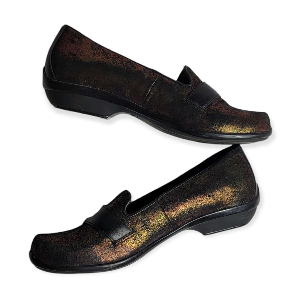 Dansko Olena Metallic Bronze Slip On Shoes - Picture 7 of 10